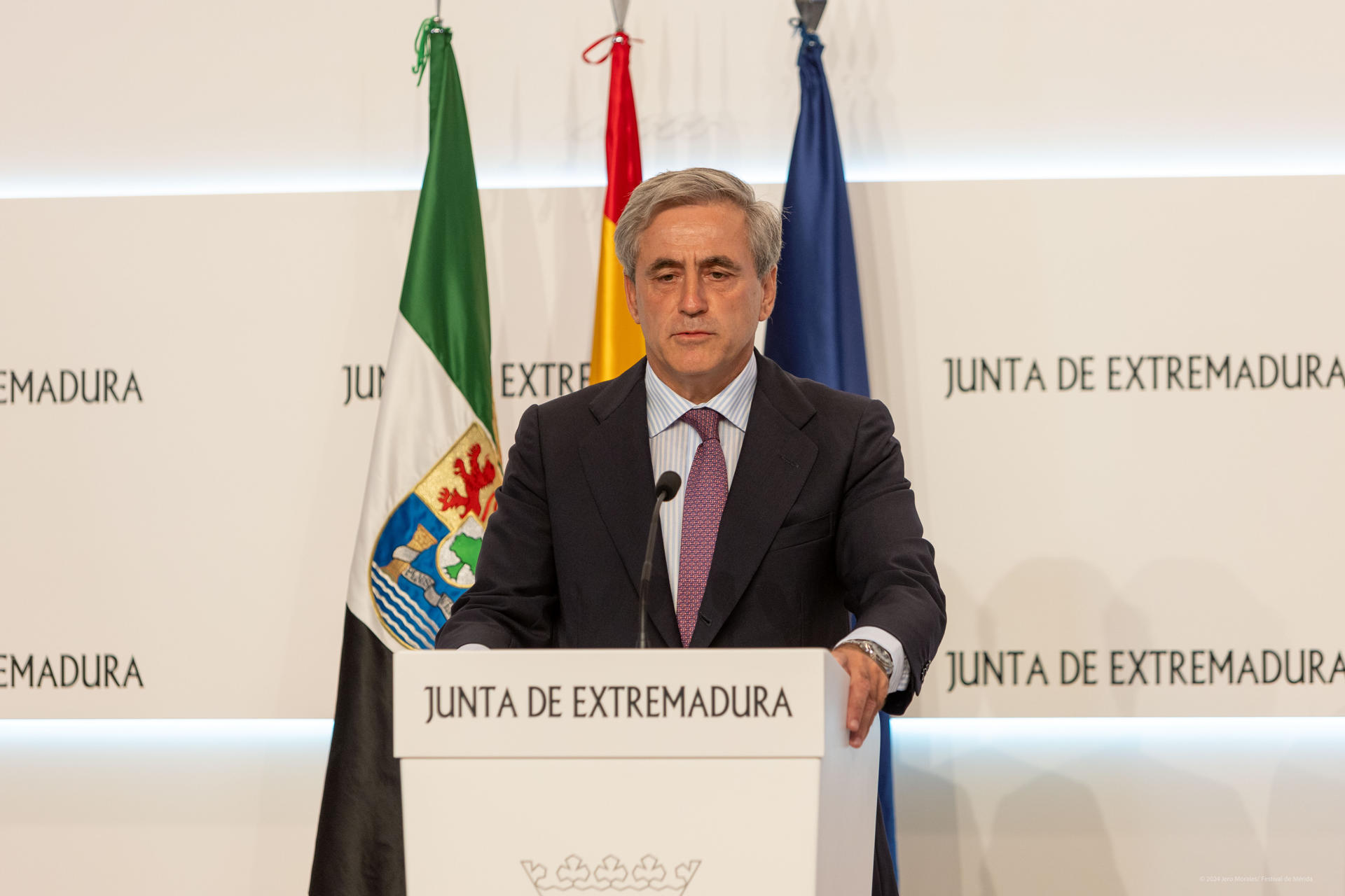 El dimitido consejero de Vox en el Gobierno de la Junta de Extremadura, Ignacio Higuero. EFE/ Jero Morales
