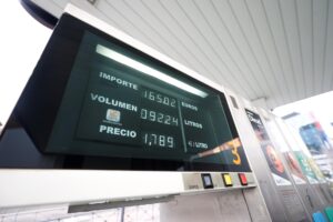 Imagen de archivo de un surtidor de gasolina. EFE/ Javier Lizón