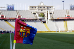 Aspecto que presenta el Estadio Olímpico Lluís Companys, que será el campo del FC Barcelona hasta noviembre de 2024 a causa de las obras de remodelación del Spotify Camp Nou, hoy martes antes de la 58 edición de Trofeo Joan Gamper entre el FC Barcelona y el Tottenham Hotspur. Foto de archivo de: Quique García/EFE