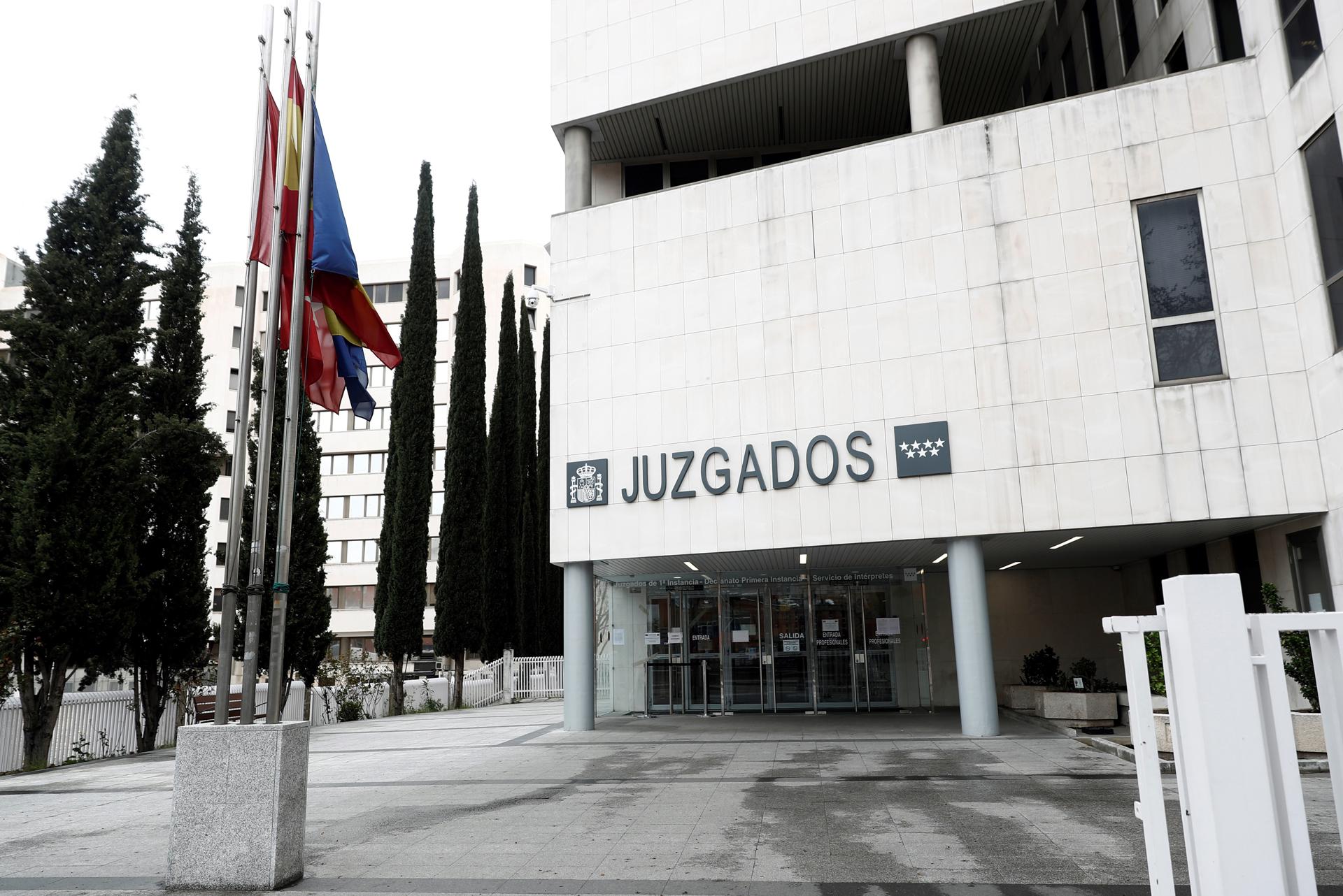 Vista del exterior de los Juzgados de Plaza Castilla, en una imagen de archivo. EFE/Mariscal