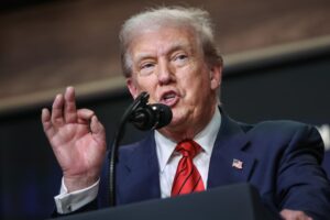El presidente de Estados Unidos, Donald Trump. EFE/Samuel Corum
