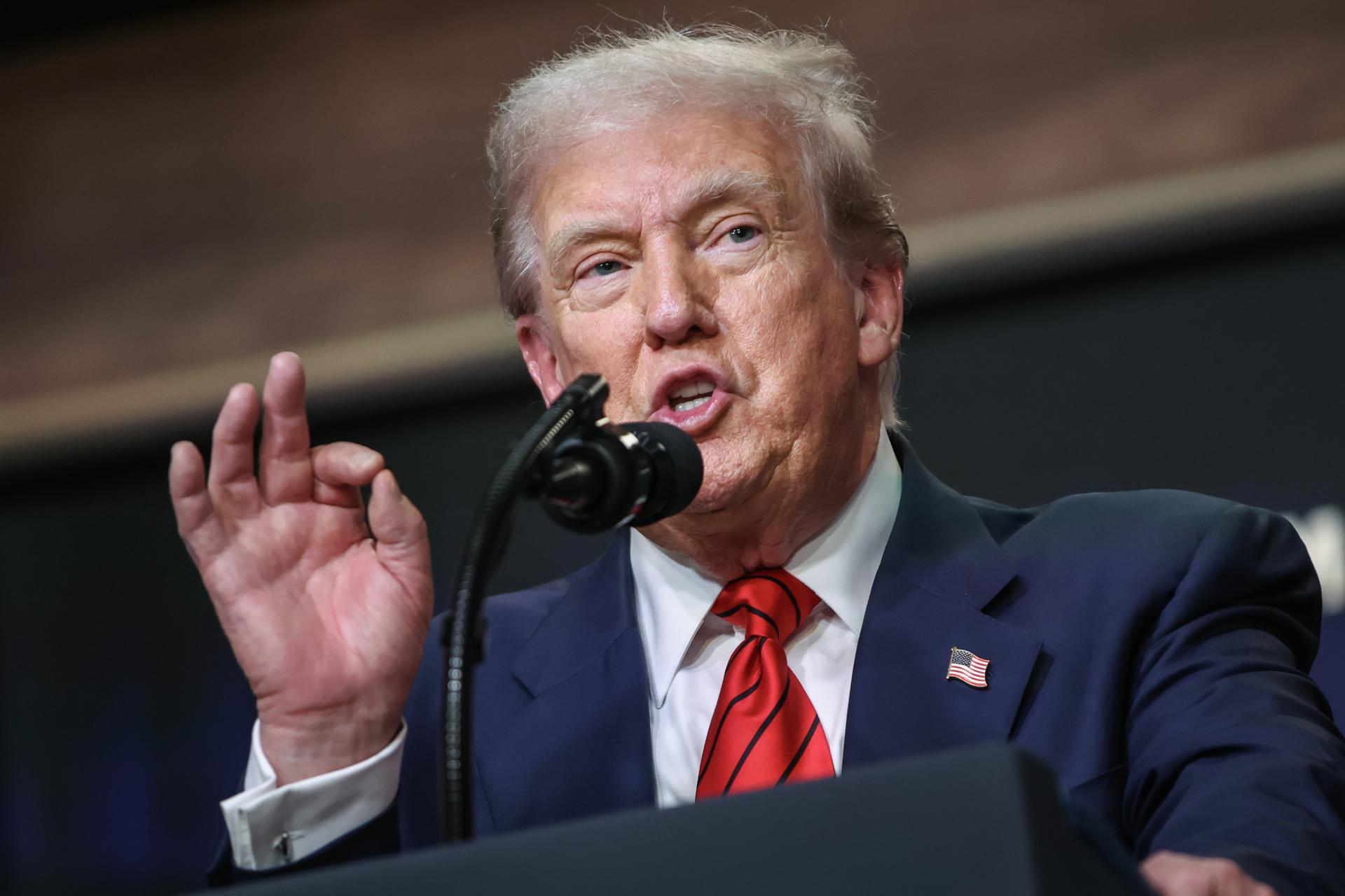 El presidente de Estados Unidos, Donald Trump. EFE/Samuel Corum
