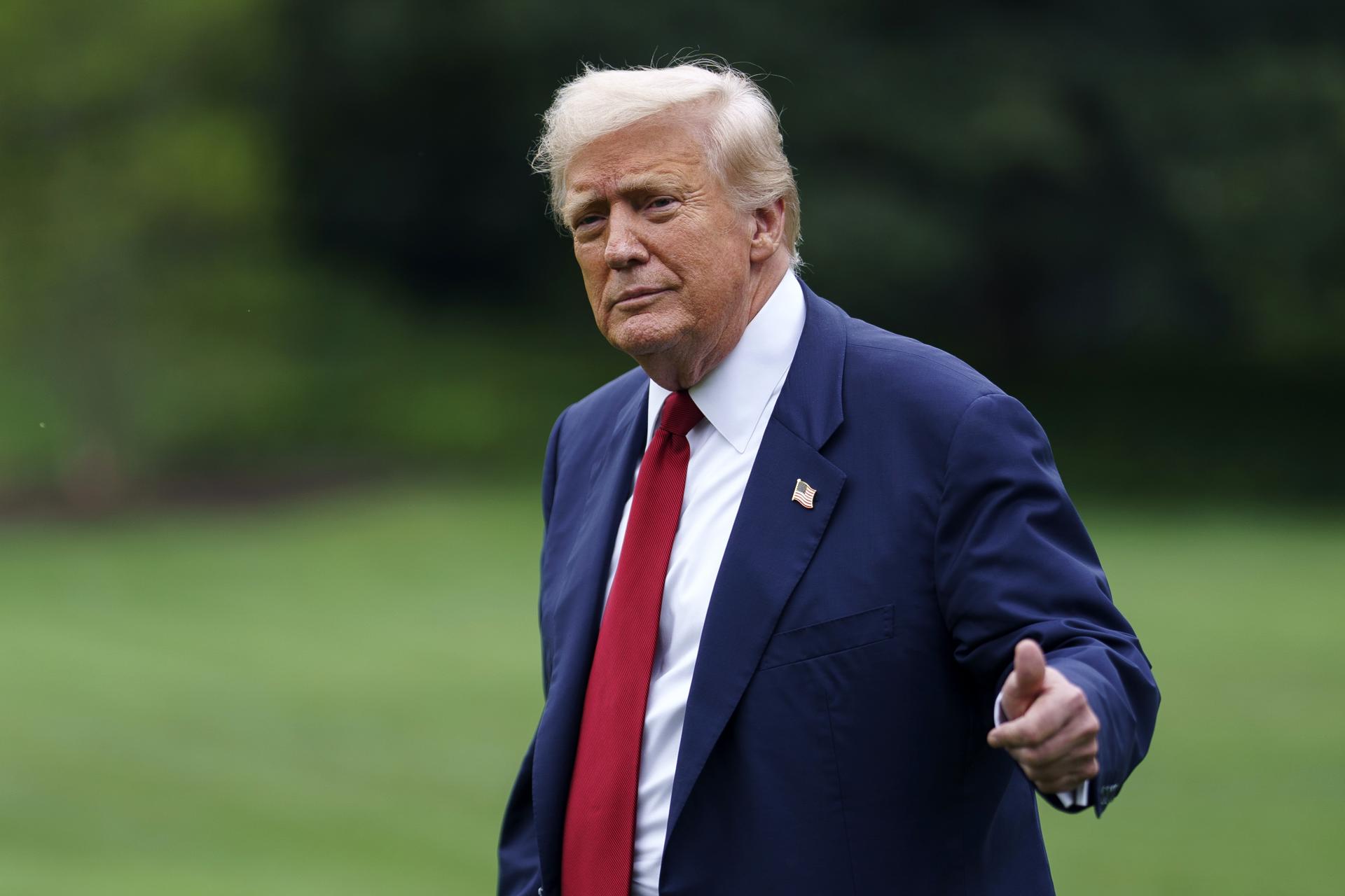 El presidente de Estados Unidos, Donald Trump, este viernes en Washington. EFE/EPA/WILL OLIVER
EFE/EPA/WILL OLIVER