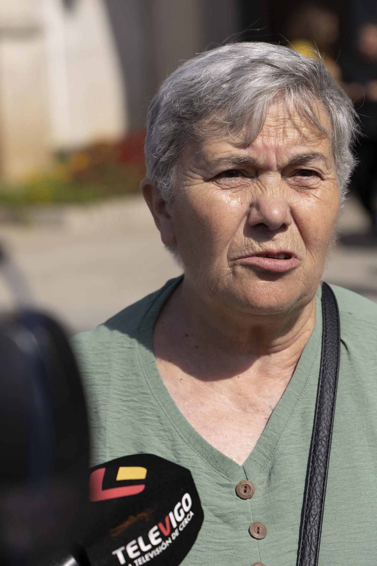 Rosa Couto, representante de las afectadas ante el Ayuntamiento de Vigo. El sindicato CIG convoca huelga en los servicios de ayuda en hogar de Galicia tras el asesinato de una trabajadora social, Teresa. EFE/ Salvador Sas