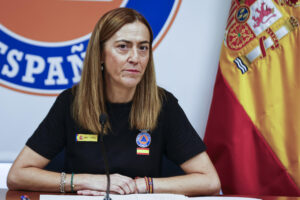 La directora general de Protección Civil, Virginia Barcones, comparece tras la reunión CECOD, este jueves. EFE/Pablo R. Seco