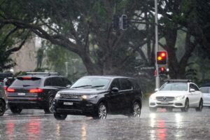 Un temporal de lluvia azota Sídney. 
EFE/EPA/STEVE MARKHAM AUSTRALIA AND NEW ZEALAND OUT