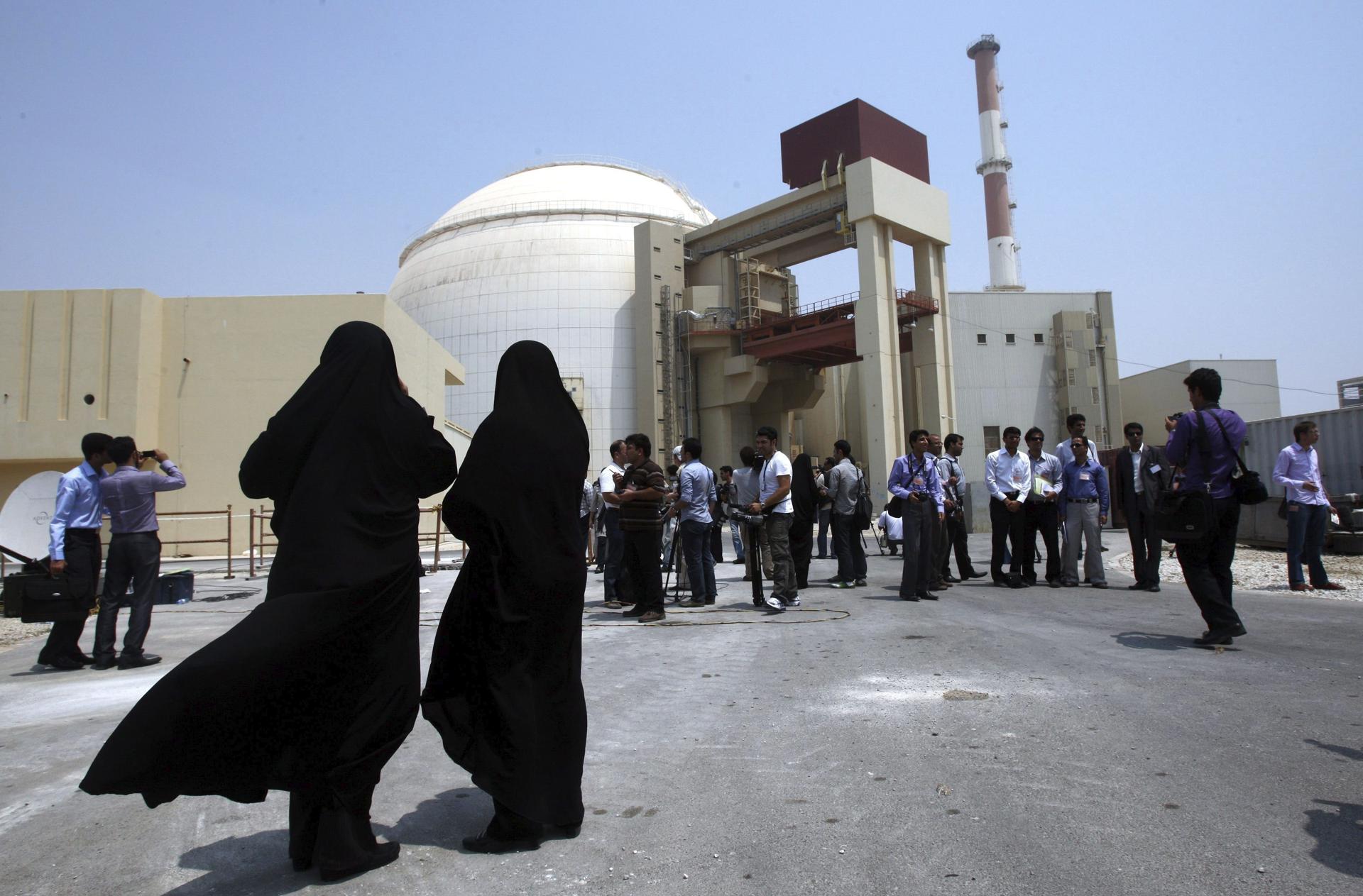 Foto de archivo de la central nuclear de Bushehr - Irán. EFE/Abedin Taherkenareh