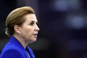 Imagen de archivo de la primera ministra danesa, Mette Frederiksen. EFE/EPA/GUILLAUME HORCAJUELO