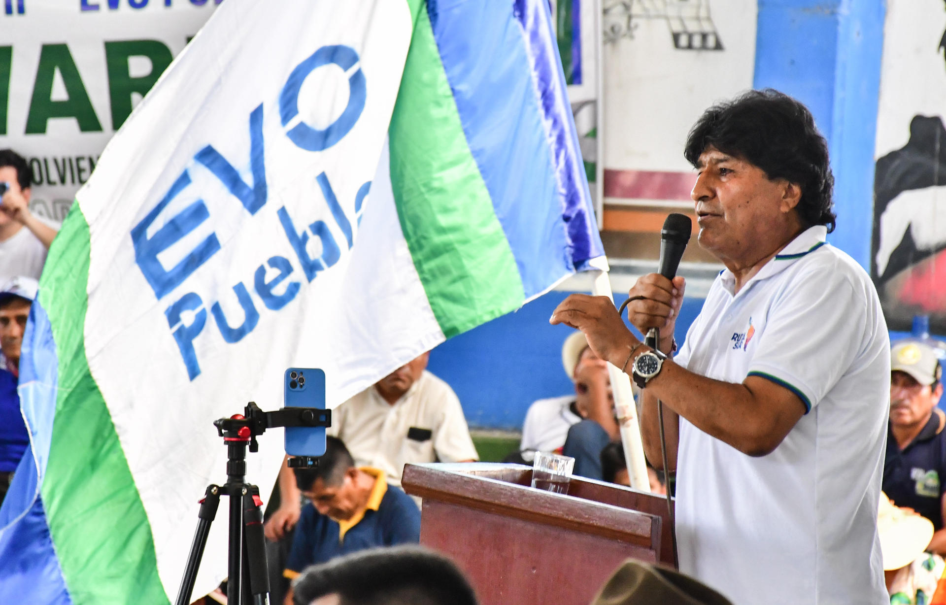 El expresidente de Bolivia Evo Morales en una foto de archivo. EFE/Jorge Ábrego