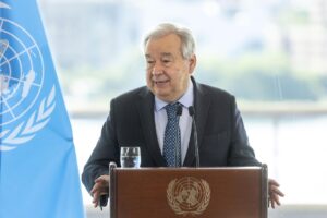 Foto de archivo del secretario general de la ONU, António Guterres. EFE/JUSTIN LANE