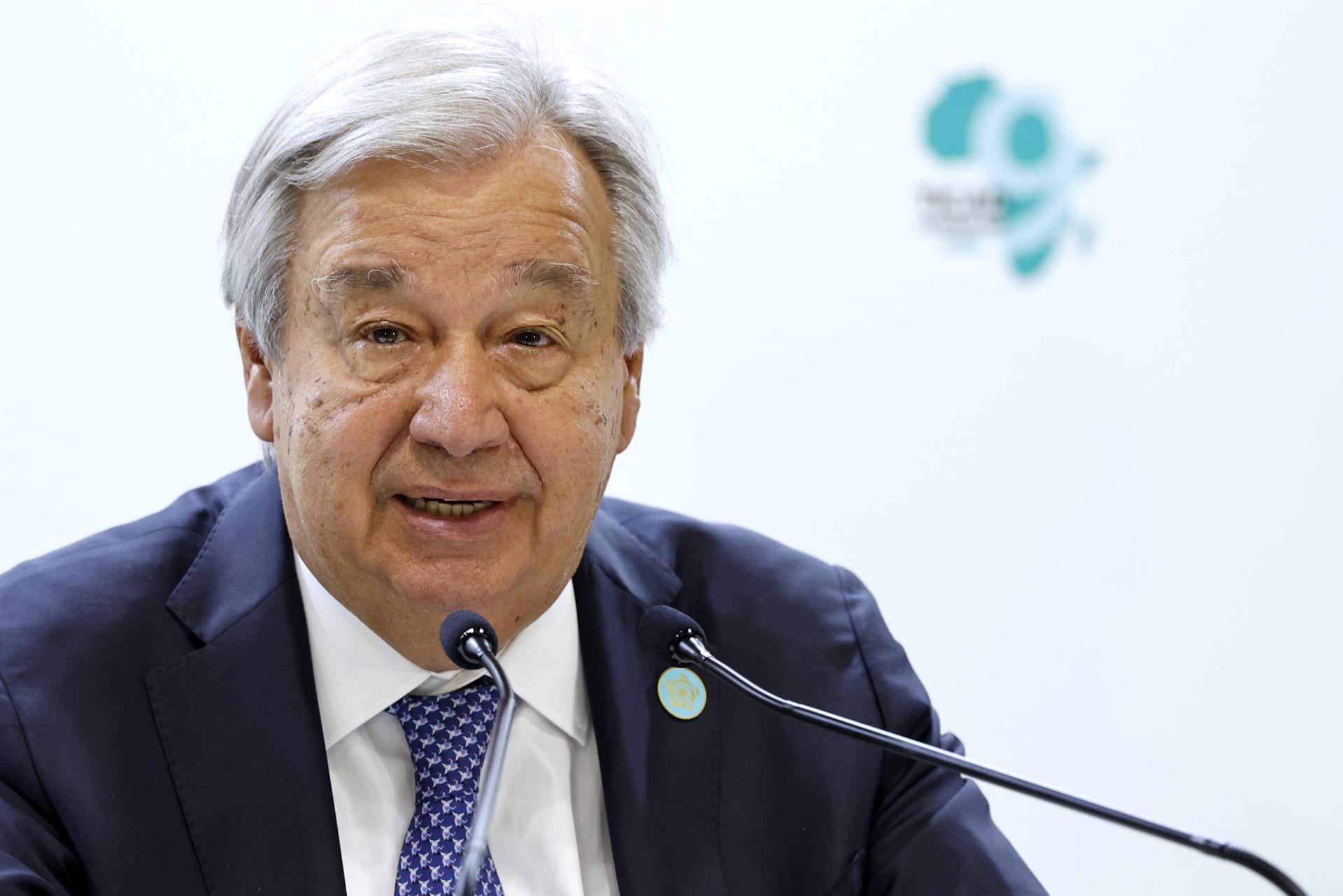 Fotografía de archivo del secretario general de la ONU, António Guterres. EFE/EPA/FRANCK ROBICHON