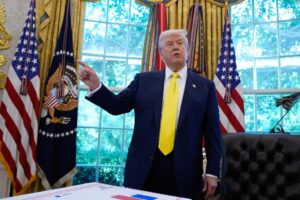El presidente de EE.UU., Donald Trump. EFE/EPA/YURI GRIPAS / POOL