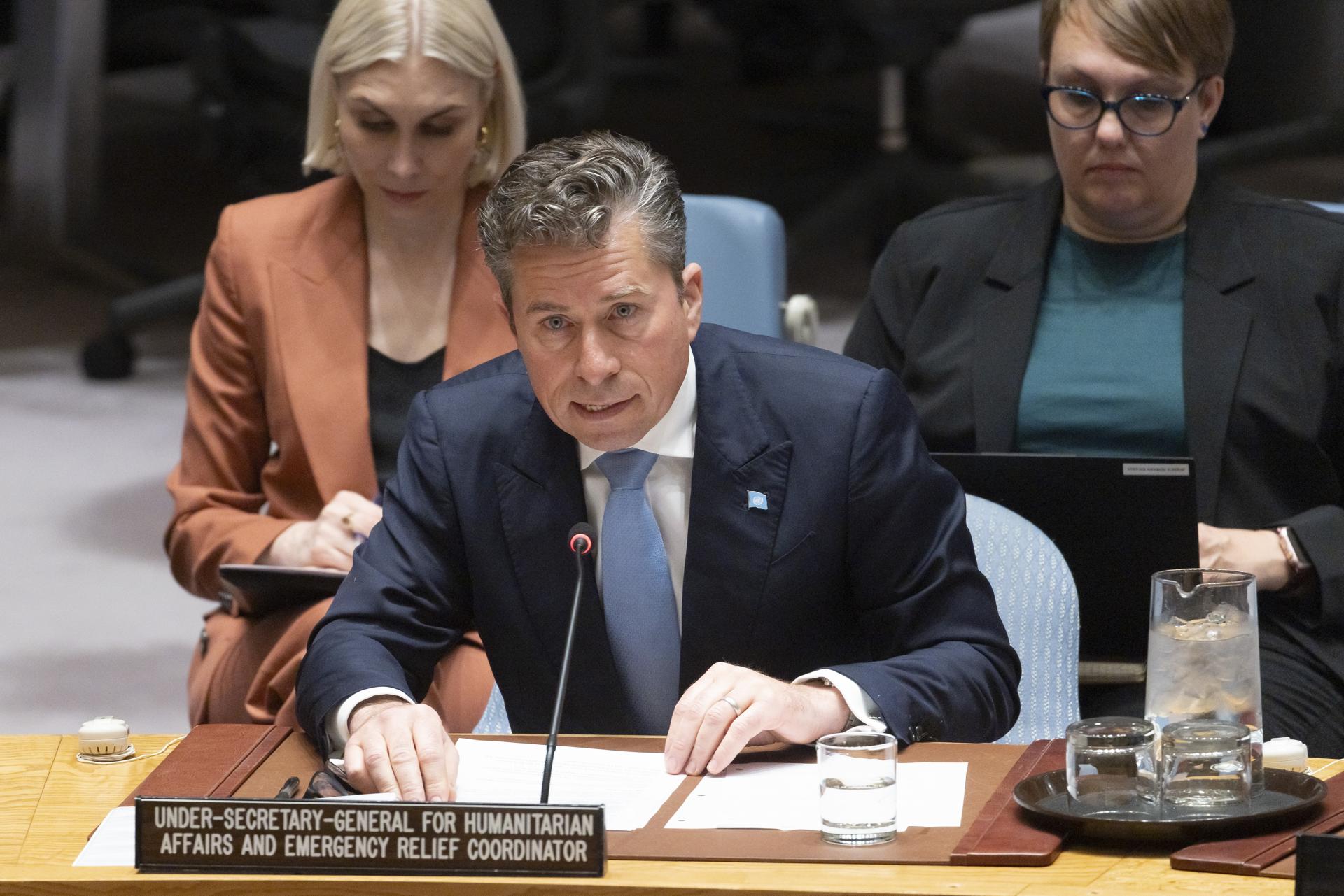 Imagen de Archivo del coordinador humanitario de la ONU, Tom Fletcher.
EFE/EPA/JUSTIN LANE