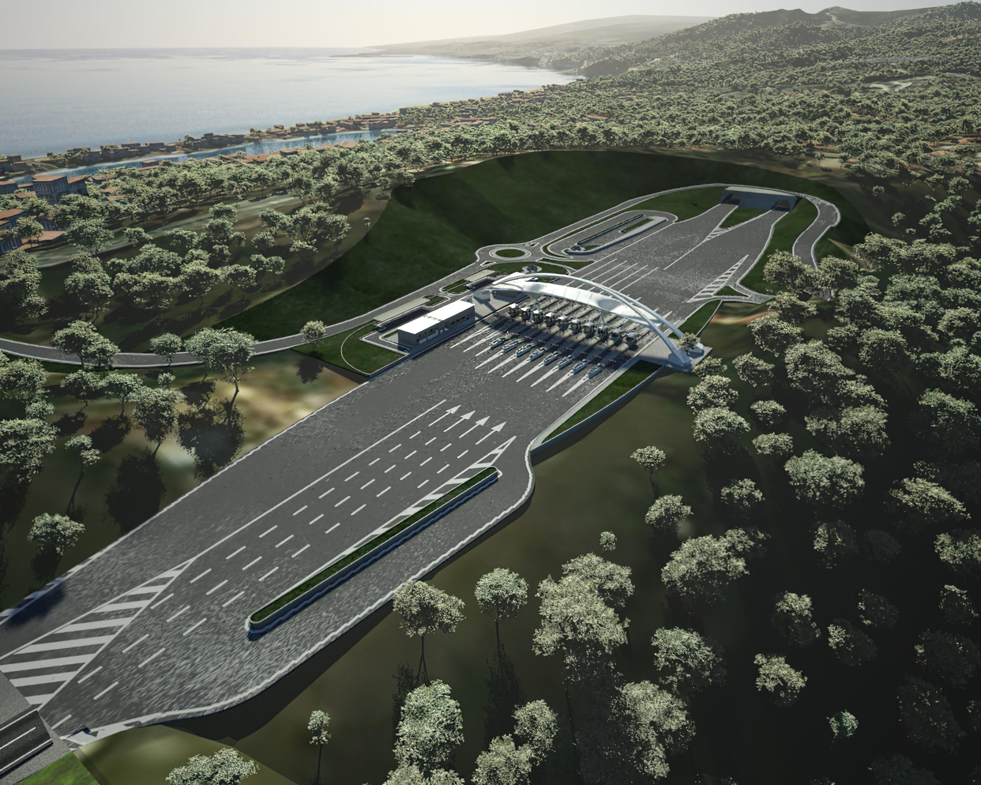 El Gobierno italiano aprobó este miércoles el proyecto definitivo para la construcción del puente sobre el estrecho de Mesina (sur), que unirá la península Itálica, desde Calabria, con la isla de Sicilia, y cuyas obras podrían comenzar tras el verano y concluir entre 2032 y 2033. EFE/Compañía Webuild SOLO USO EDITORIAL/SOLO DISPONIBLE PARA ILUSTRAR LA NOTICIA QUE ACOMPAÑA (CRÉDITO OBLIGATORIO)