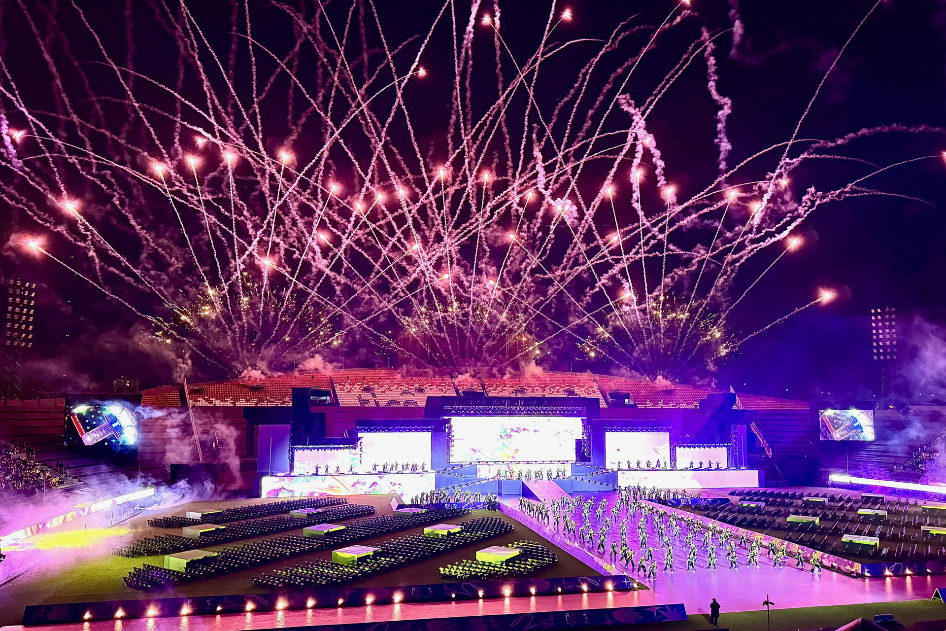 Así fue la ceremonia de inauguración de los II Juegos Panamericanos Junior ASU 2025 en el estadio Defensores del Chaco en Asunción (Paraguay). EFE/Rodrigo Sepulveda