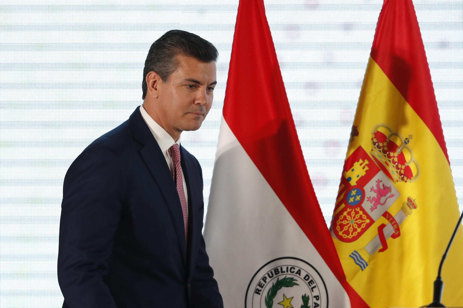 Foto de archivo del presidente de Paraguay, Santiago Peña. EFE/ Juan Pablo Pino