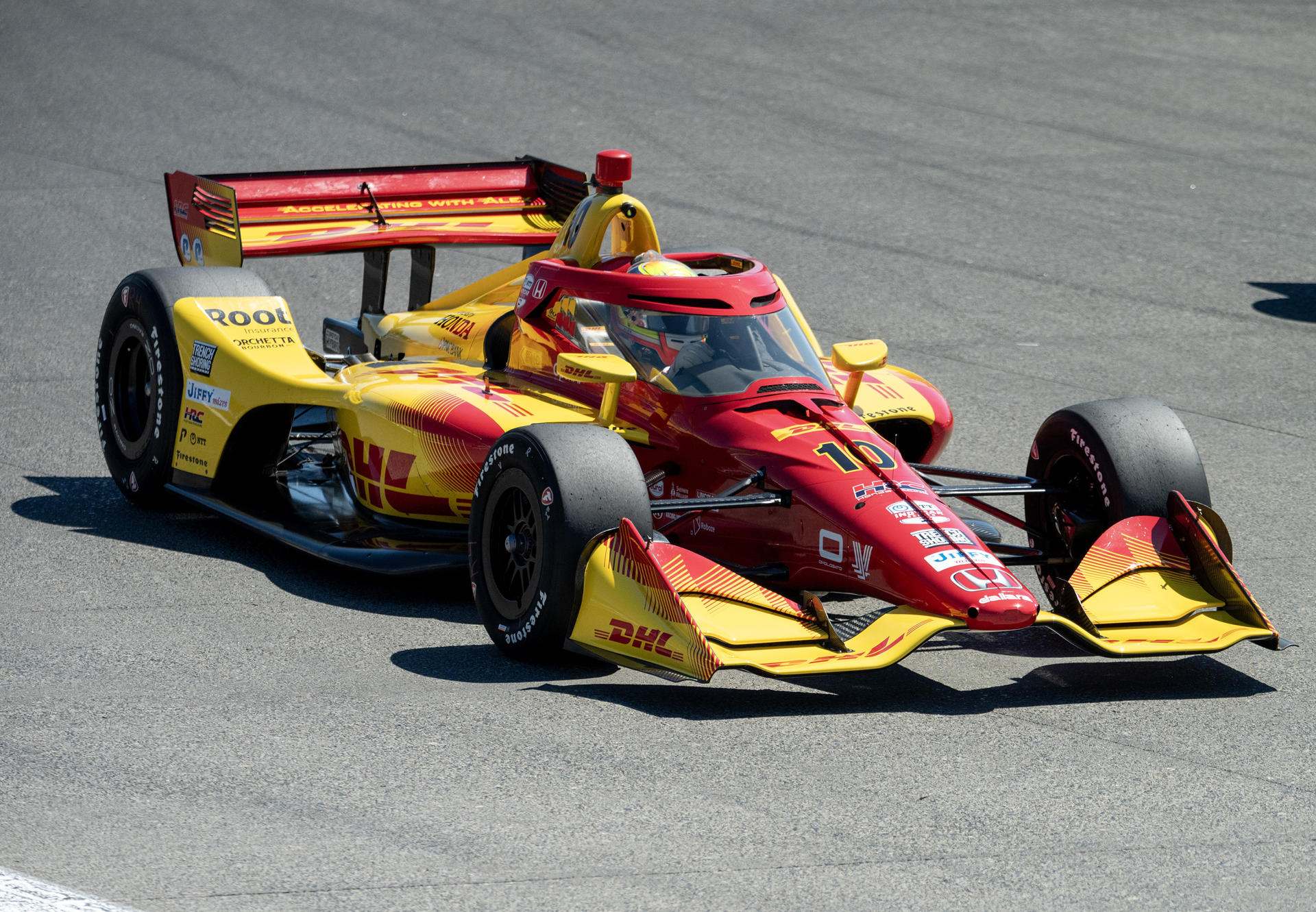 El piloto español Àlex Palou, del equipo Chip Ganassi, compite en el Gran Premio de Portland este domingo, en Portland (EE. UU.). EFE/Taylor Balkom