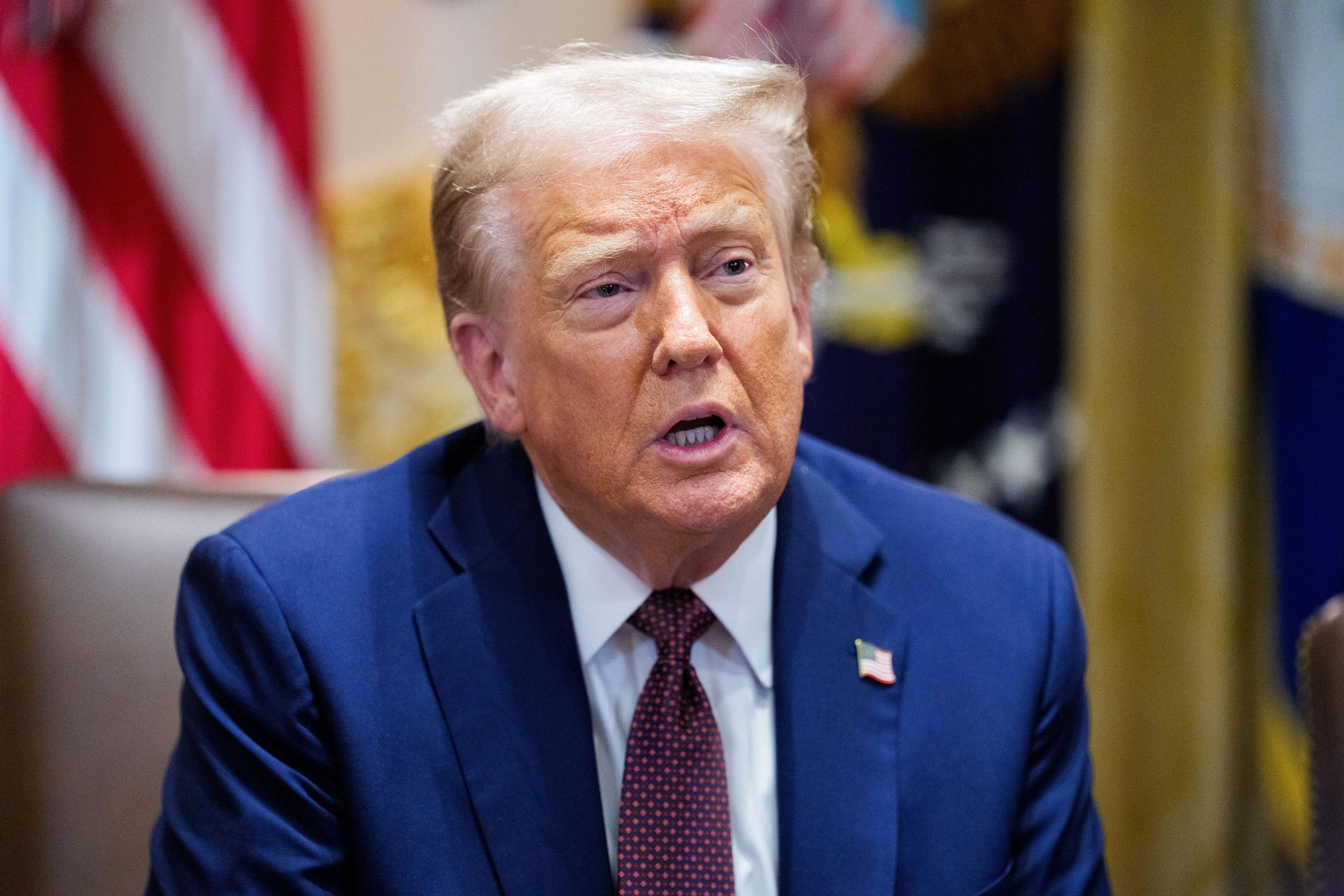 El presidente de Estados Unidos, Donald Trump. EFE/EPA/AARON SCHWARTZ / POOL