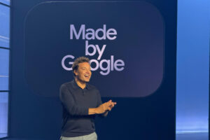 Jimmy Fallon habla durante el evento 'Made by Google' este 20 de agosto de 2025, en Nueva York ( Estados Unidos). EFE/ Sarah Yáñez Richards