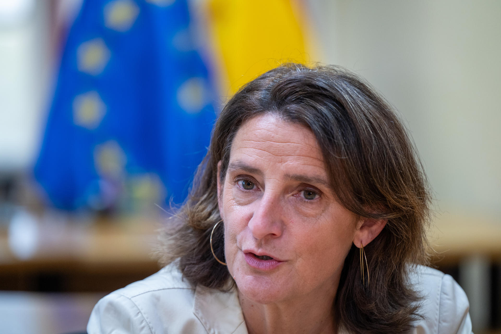 Imagen de Archivo de la vicepresidenta ejecutiva de la Comisión Europea para una Transición Limpia, Justa y Competitiva, Teresa Ribera.
EFE/ Fernando Villar