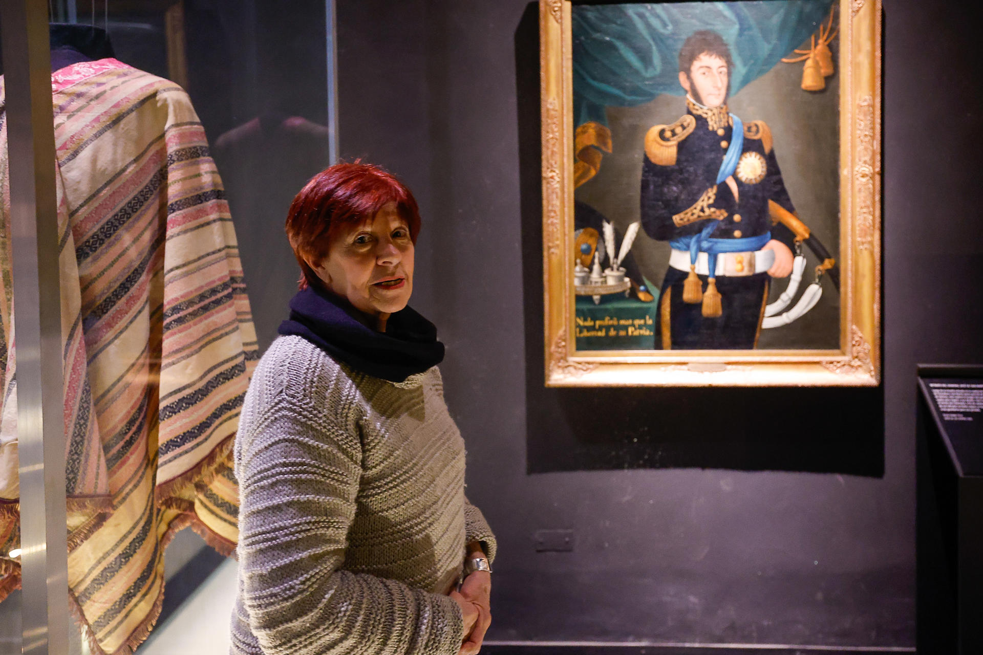 La directora del Museo Histórico Nacional, María Inés Rodríguez Aguilar, habla en una entrevista con EFE este jueves, en Buenos Aires (Argentina). EFE/ Juan Ignacio Roncoroni
