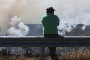 Imagen del incendio en el municipio portugués de Pampilhosa da Serra, la semana pasada. EFE/PAULO NOVAIS