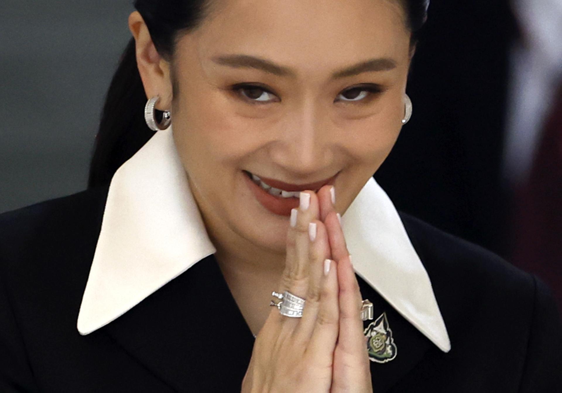 Fotografía de archivo de la primera ministra de Tailandia, Paetongtarn Shinawatra.
EFE/EPA/RUNGROJ YONGRIT