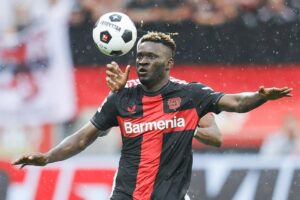 El jugador del Leverkusen Victor Bonifac. EFE/EPA/RONALD WITTEK/Archivo