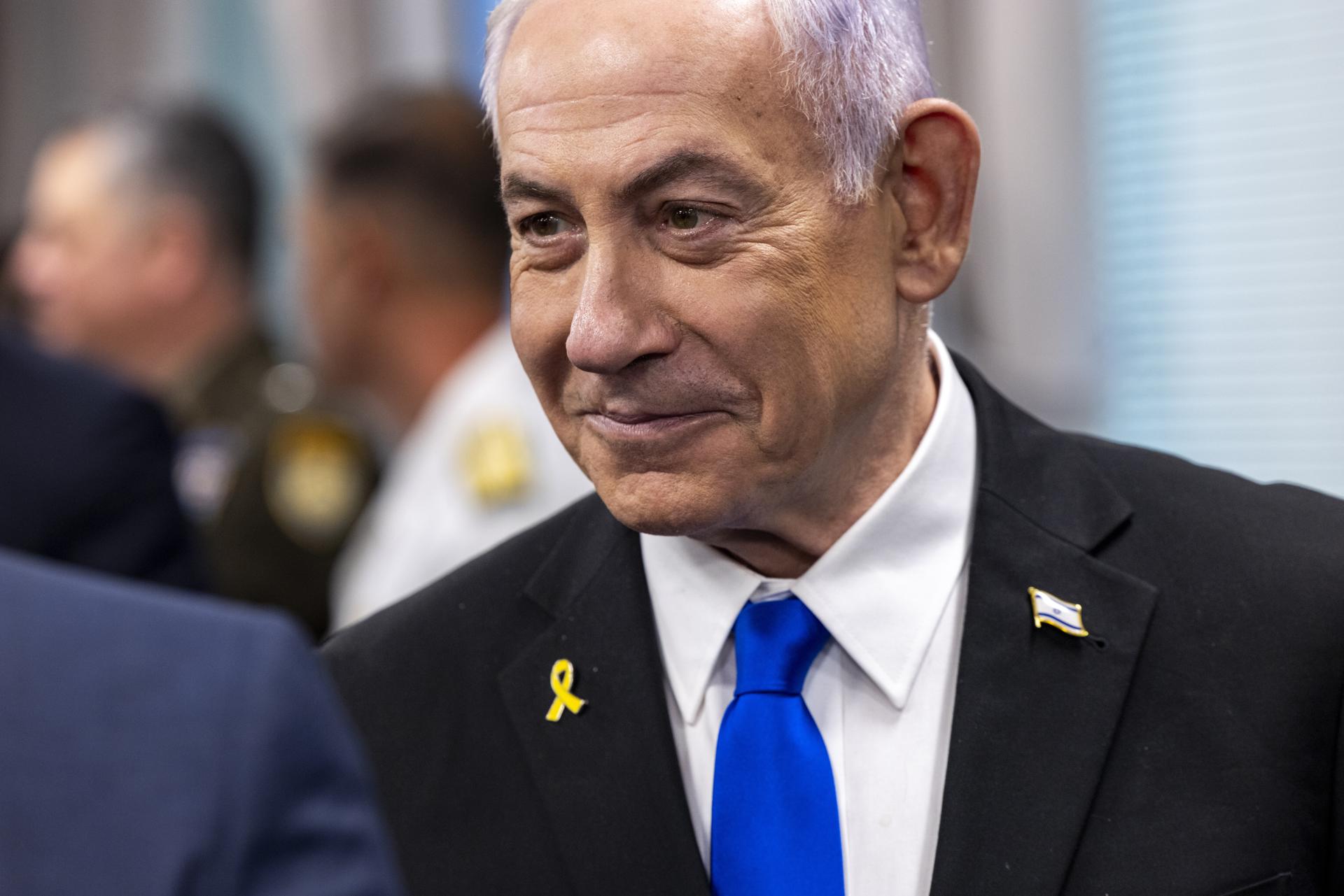Imagen de Archivo del primer ministro israelí, Benjamin Netanyahu. 
EFE/EPA/SHAWN THEW