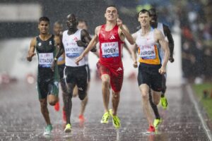 El estadounidense Josh Hoey, en la 50ª edición de la Athletissima de Lausana (Suiza). EFE/EPA/LAURENT GILLIERON