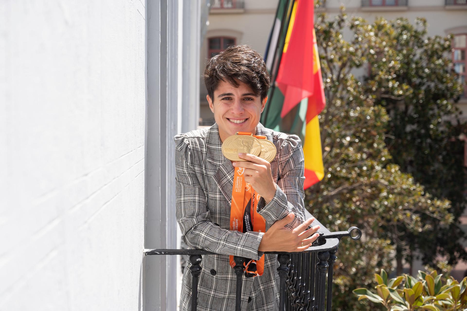 Fotografía de Miguel Ángel Molina, en la que puede verse en una imagen de archivo del 1 de septiembre de 2023 a la marchadora María Pérez. EFE