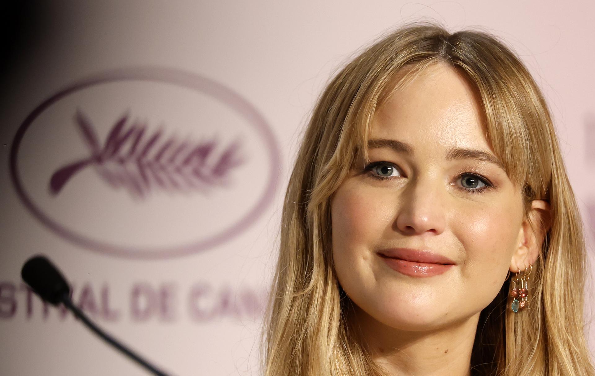 Imagen de archivo de la actriz Jennifer Lawrence en el pasado Festival de Cannes. EFE/EPA/SEBASTIEN NOGIER