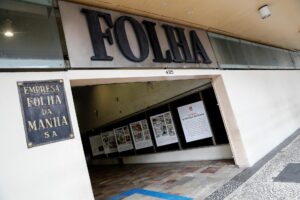 Vista de la sede del periódico brasileño Folha de São Paulo, en una fotografía de archivo. EFE/ Sebastiao Moreira
