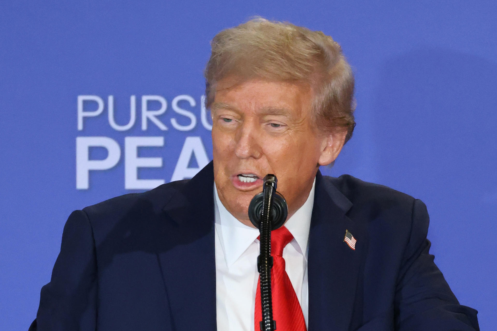 Fotografía del 15 de agosto de 2025 del presidente de Estados Unidos, Donald Trump. EFE/ Octavio Guzman