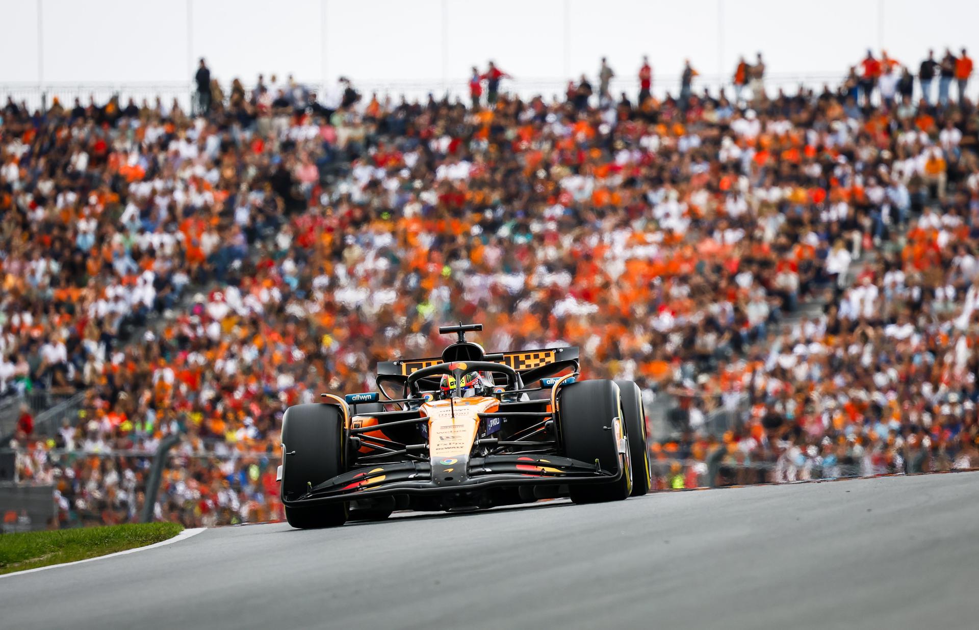 El piloto de McLaren el australiano Oscar Piastri en el Gran Premio de Países Bajos. EFE/EPA/SEM VAN DER WAL