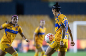 Imagen de archivo de Jennifer Hermoso (D) de Tigres. EFE/ Miguel Sierra