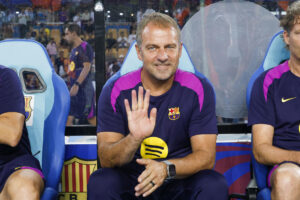 El técnico del Barcelona, el alemán Hansi Flick. EFE/ Jeon Heon-kyun