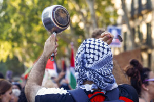 Foto marchivo. Aspecto de la Marcha por Palestina convocada por la plataforma internacional Global Movement to Gaza. EFE/Quique García