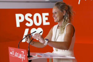 La portavoz del PSOE Montse Mínguez. EFE/ Chema Moya