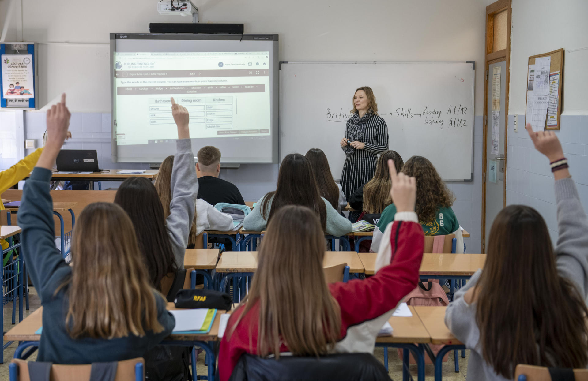 Imagen de archivo de una clase de un Instituto de Educación Secundaria. EFE/José Manuel Pedrosa