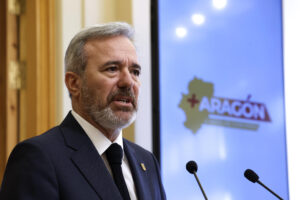 El presidente del Gobierno de Aragón, Jorge Azcón.-EFE/ Javier Cebollada
