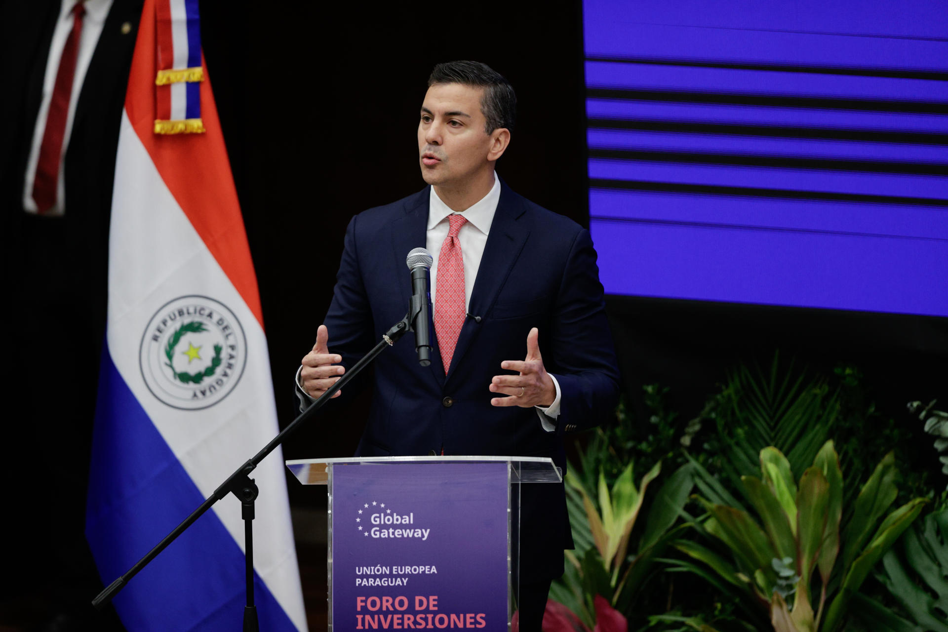 El presidente de Paraguay, Santiago Peña, en una foto de archivo. EFE/ Juan Pablo Pino