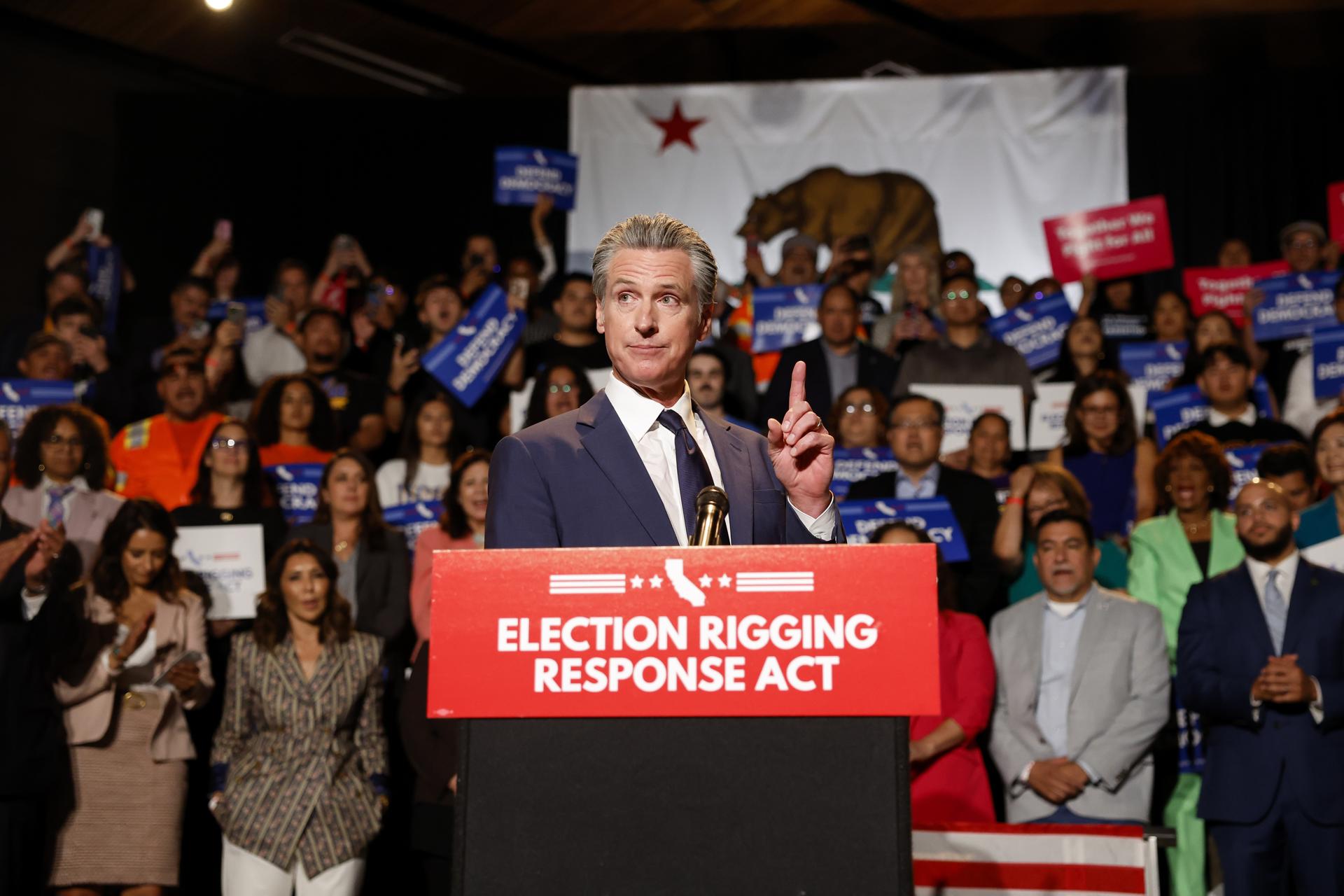 Fotografía de archivo del gobernador de California, Gavin Newsom. EFE/EPA/CAROLINE BREHMAN