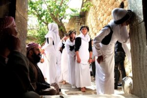 Imagen de archivo de jóvenes de la minoría yazidí que fueron usadas como esclavas sexuales por el Estado Islámico. EFE/ Gailan Haji