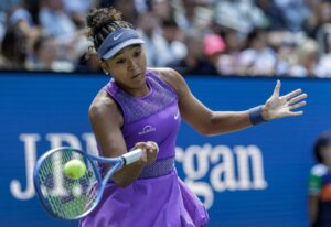 Naomi Osaka, tenista japonesa, en acción en el US Open 2025. EFE/EPA/CRISTOBAL HERRERA-ULASHKEVICH