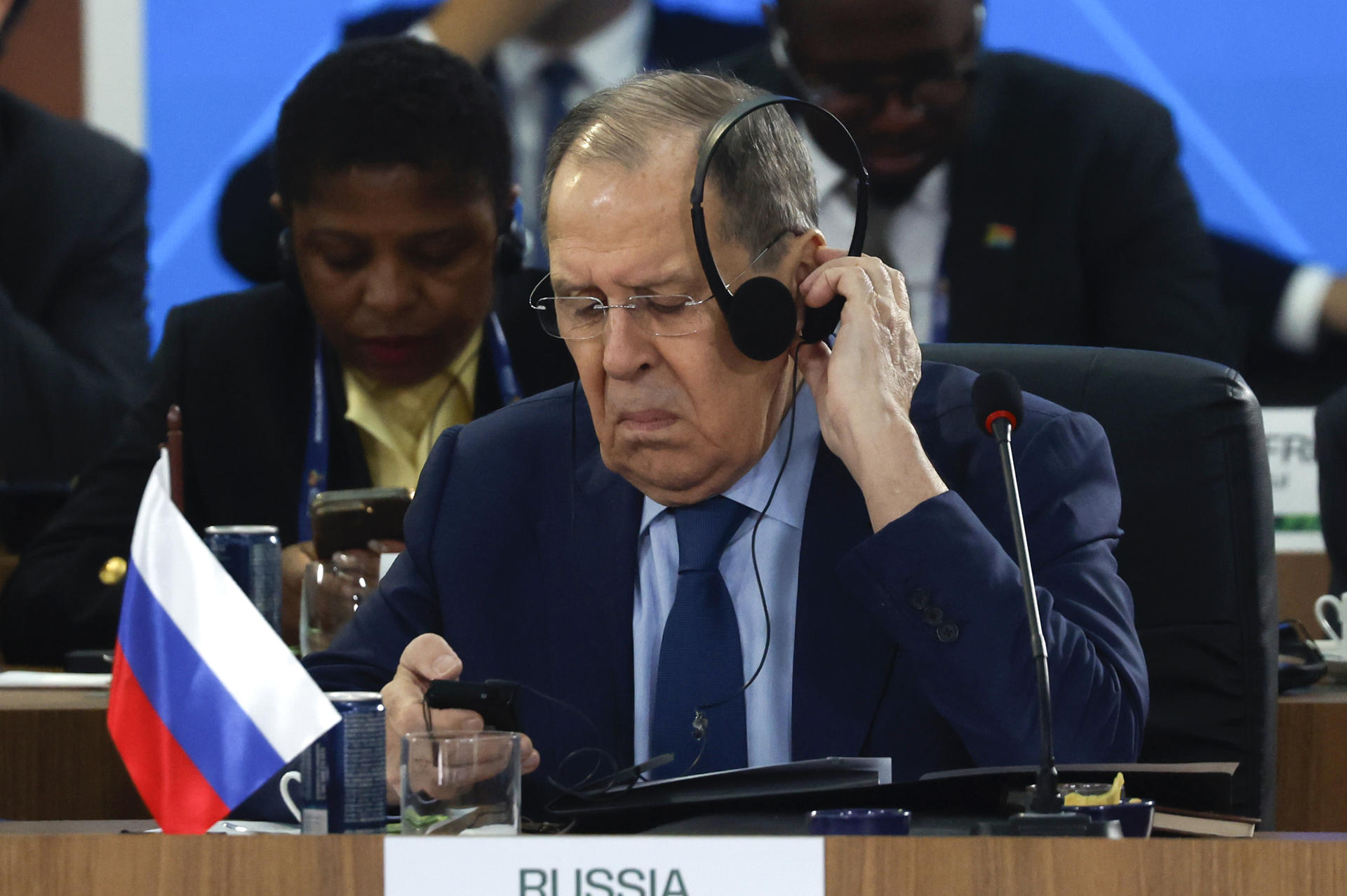 Foto archivo. El canciller de Rusia, Serguéi Lavrov, EFE/ Antonio Lacerda
