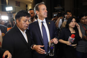 El expresidente de Bolivia y actual candidato por la Alianza Libre, Jorge 'Tuto' Quiroga, en una fotografía del 1 de agosto de 2025. EFE/ Juan Carlos Torrejón