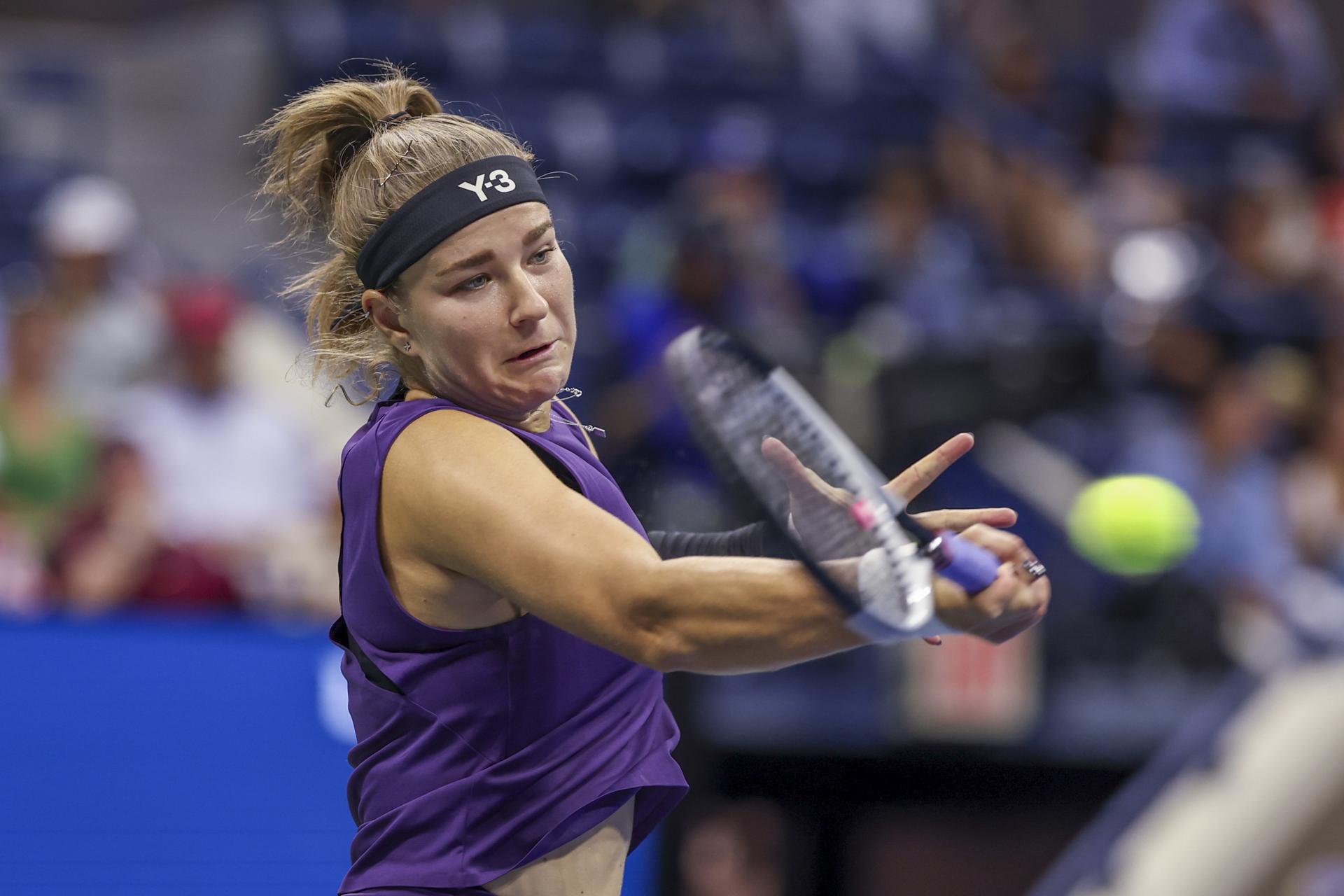 La checa Karolina Muchova ganó doce de los últimos catorce partidos disputados en Nueva York. EFE/EPA/SARAH YENESEL
