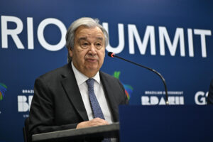Fotografía de archivo del secretario general de las Naciones Unidas (ONU), António Guterres. EFE/Andre Borges