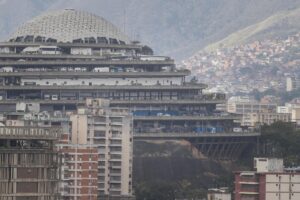 Fotografía de archivo del exterior de El Helicoide, en Caracas. EFE/ Miguel Gutiérrez